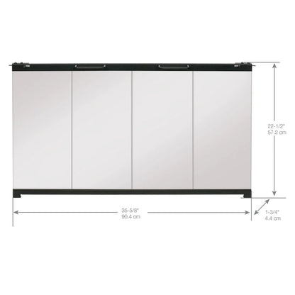 Dimplex BFDOOR39BLKSM installed on firebox