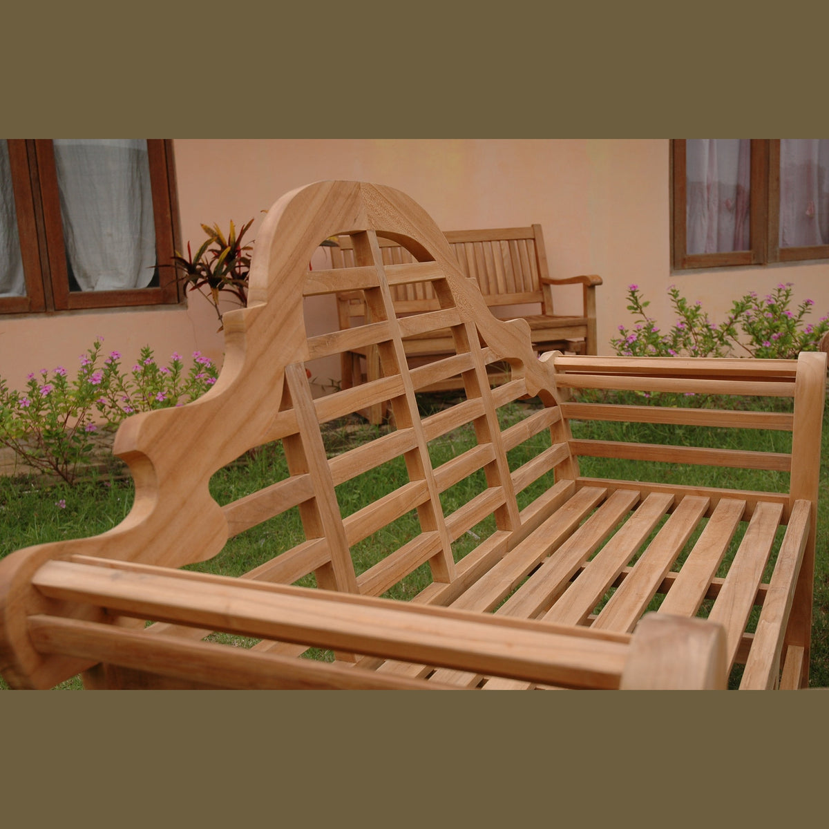Marlborough 3-Seater Teak Wood Bench – Lutyens Design | BetterPatio // BetterPatio.com
