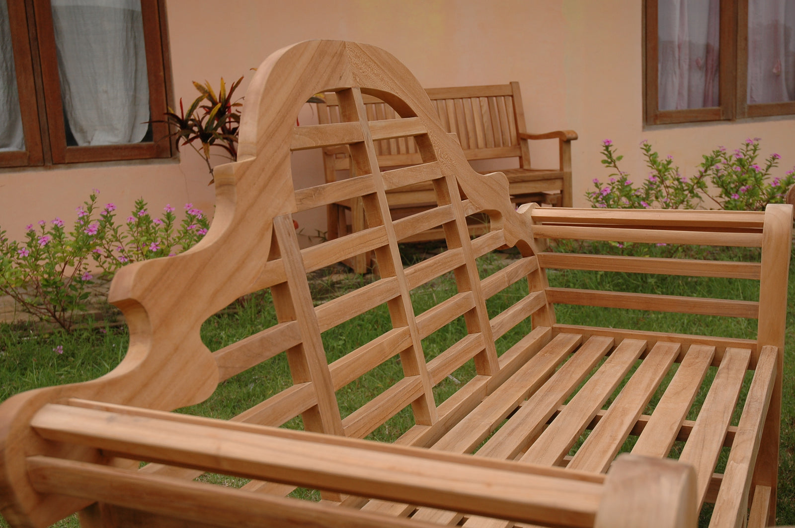 Marlborough 3-Seater Teak Wood Bench – Lutyens Design | BetterPatio // BetterPatio.com