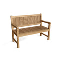 Chester 48" Bench - Premium Solid Teak Wood Outdoor Bench for Patio or Backyard