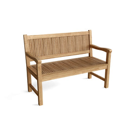 Chester 48" Bench - Premium Solid Teak Wood Outdoor Bench for Patio or Backyard