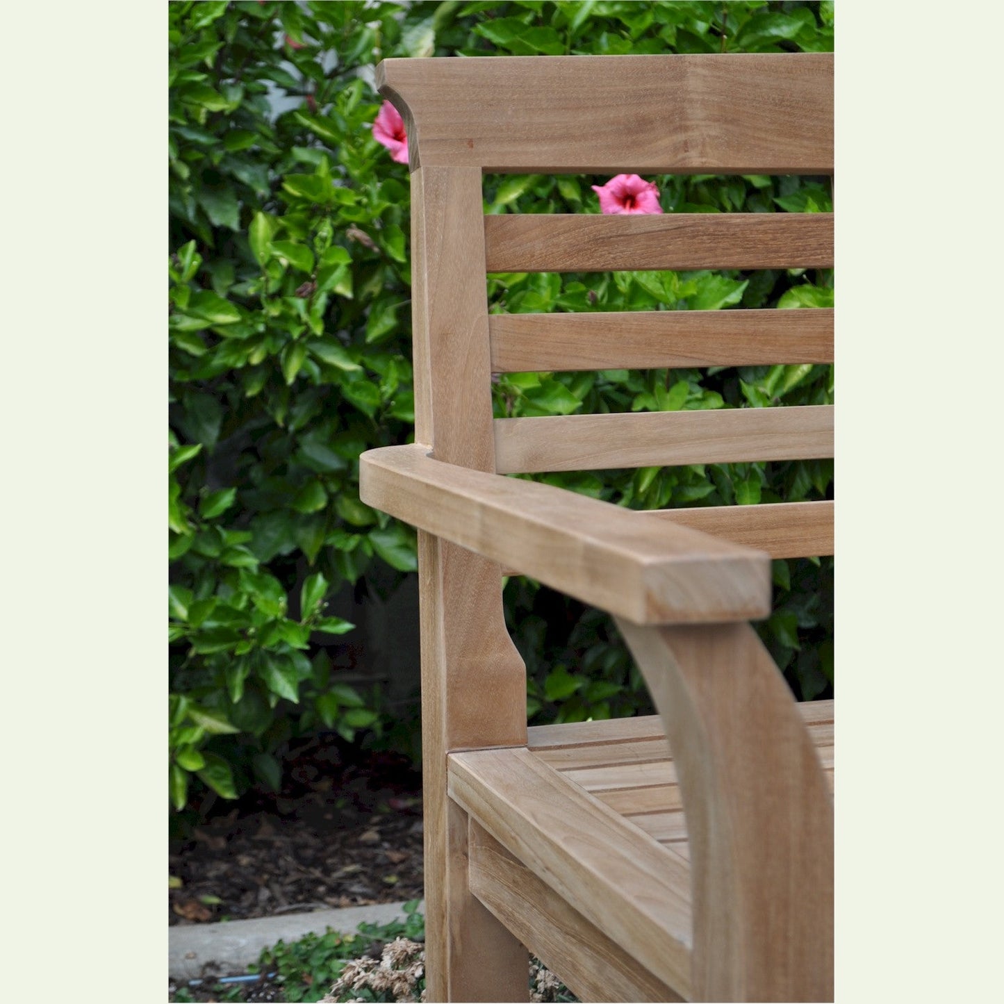 Sakura 2-Seater Teak Outdoor Bench – Japanese Style | BetterPatio // BetterPatio.com