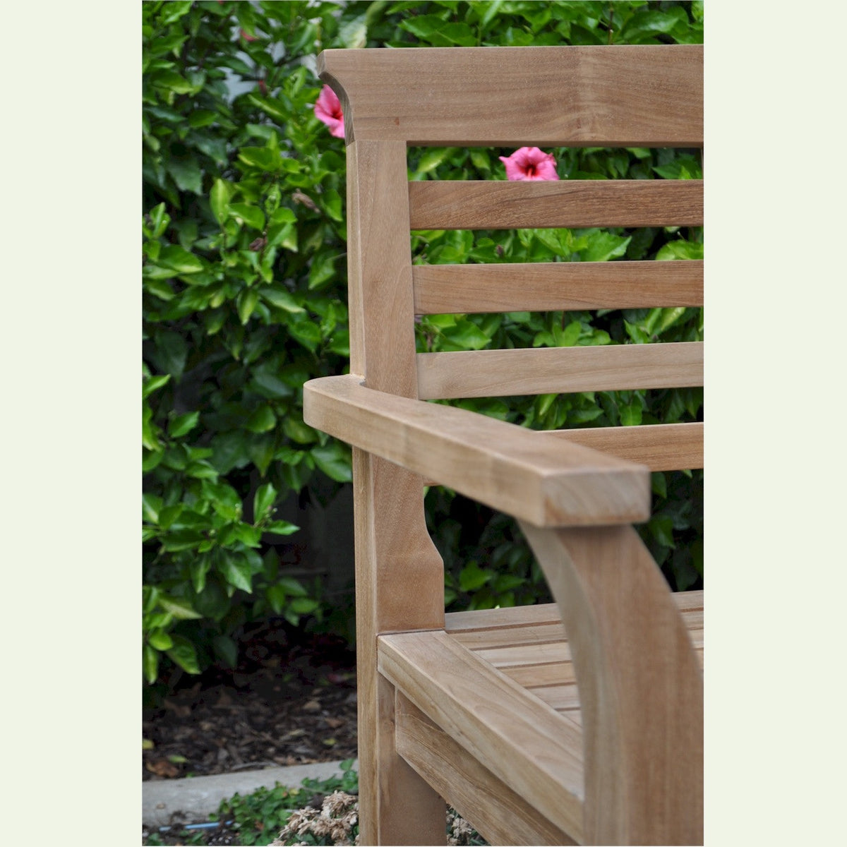 Sakura 2-Seater Teak Outdoor Bench – Japanese Style | BetterPatio // BetterPatio.com
