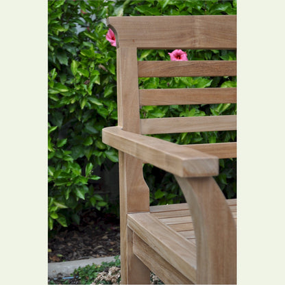Sakura 2-Seater Teak Outdoor Bench – Japanese Style | BetterPatio // BetterPatio.com