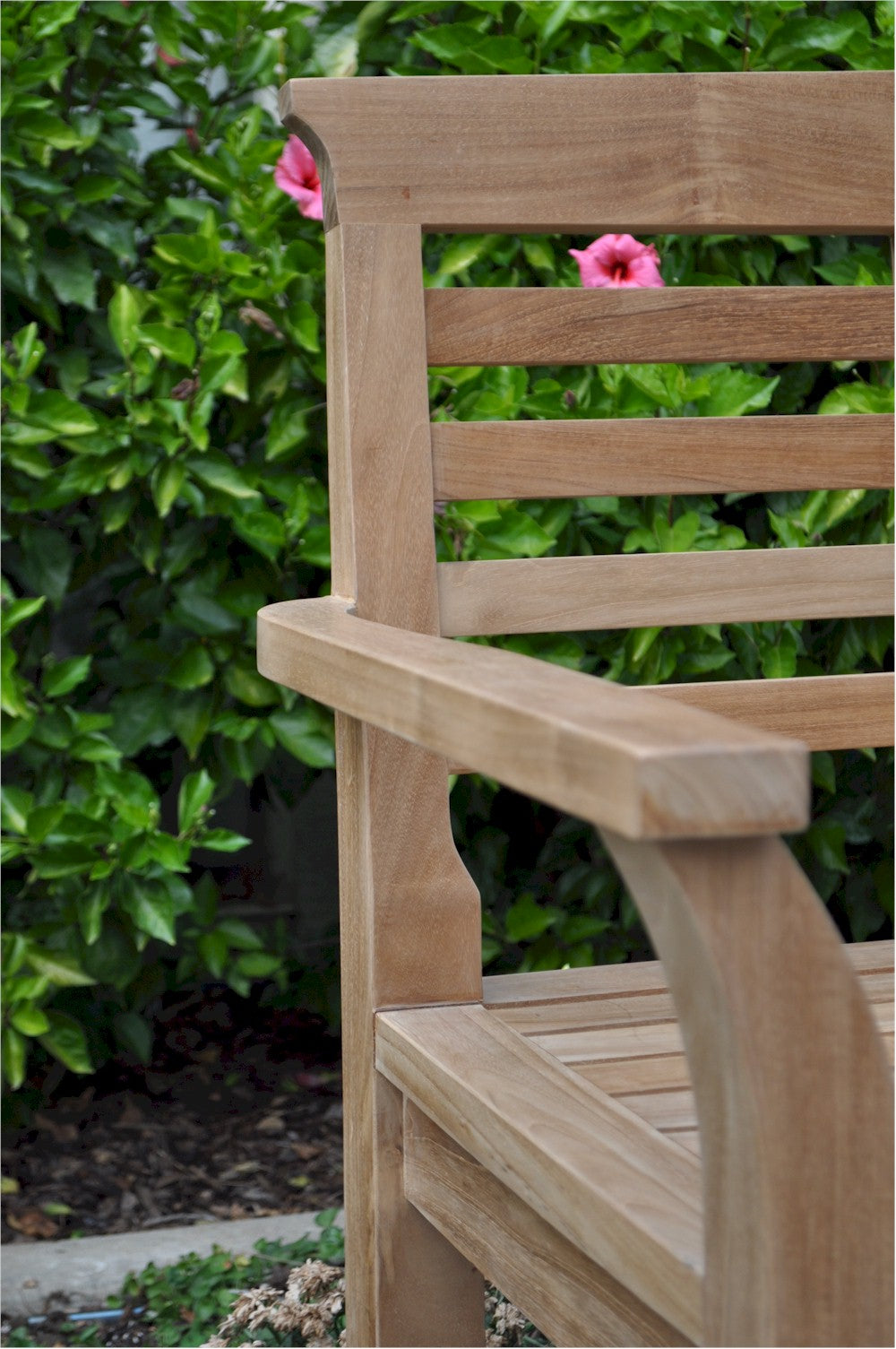Sakura 2-Seater Teak Outdoor Bench – Japanese Style | BetterPatio // BetterPatio.com