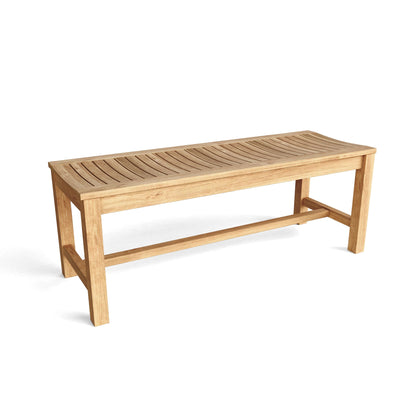 Casablanca Backless Teak Benches – 2, 3 & 4 Seater Outdoor | BetterPatio // BetterPatio.com