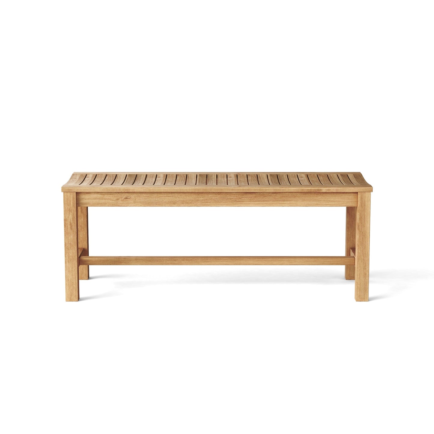 Casablanca Backless Teak Benches – 2, 3 & 4 Seater Outdoor | BetterPatio // BetterPatio.com