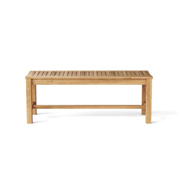 Casablanca Backless Teak Benches – 2, 3 & 4-Seater Outdoor Patio Seating