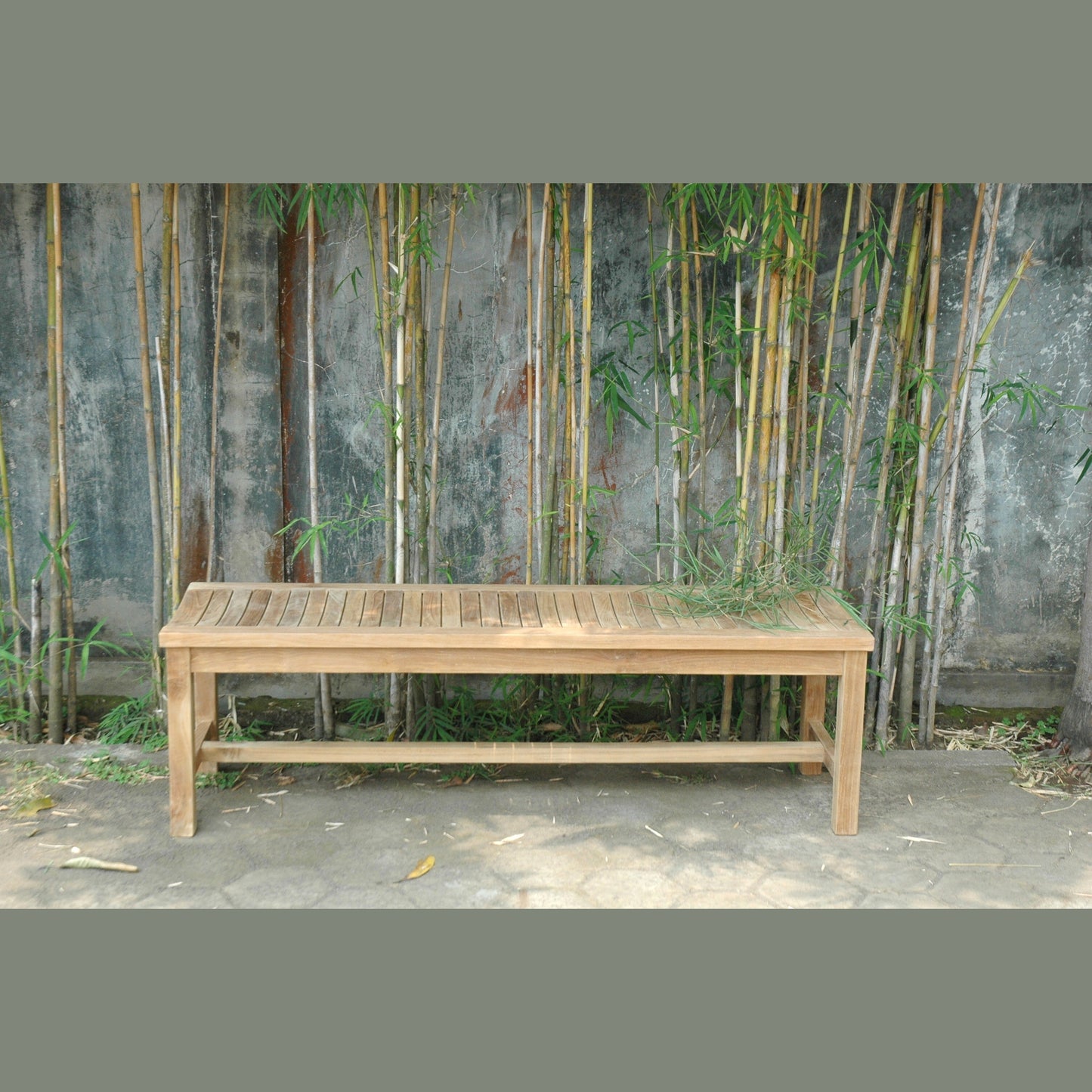 Casablanca Backless Teak Benches – 2, 3 & 4 Seater Outdoor | BetterPatio // BetterPatio.com
