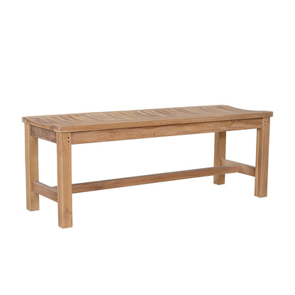 Wooden bench on a white background