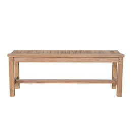 Madison Backless Teak Benches – 48" & 59" Outdoor Patio Seating