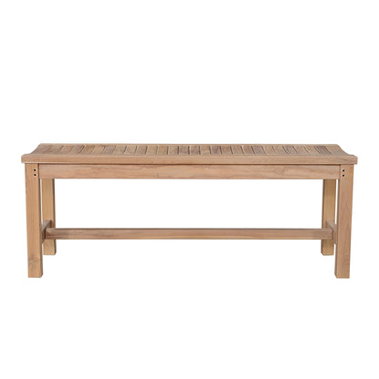 Wooden bench on a white background