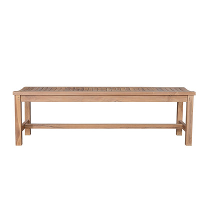 Wooden bench on a white background
