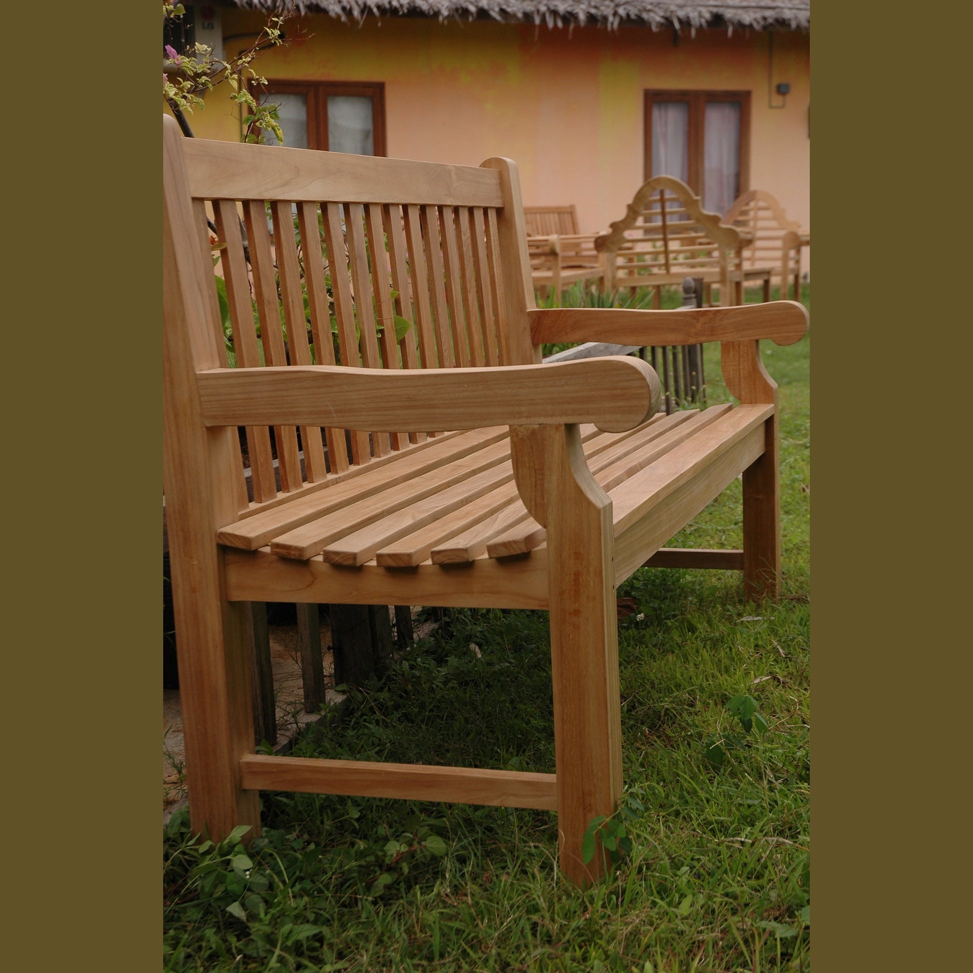 Devonshire Extra Thick Teak Benches – 3 & 4 Seater | BetterPatio // BetterPatio.com
