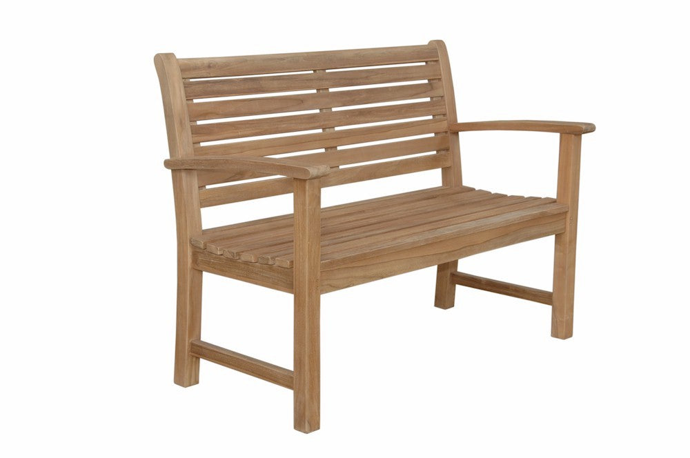 Victoria 48" 2-Seater Teak Bench – Outdoor Patio | BetterPatio // BetterPatio.com