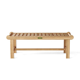 Cambridge 2-Seater Backless Teak Bench - Outdoor Patio Seating