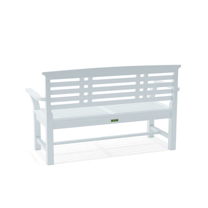 White bench on a white background