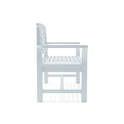 White outdoor chair on a white background