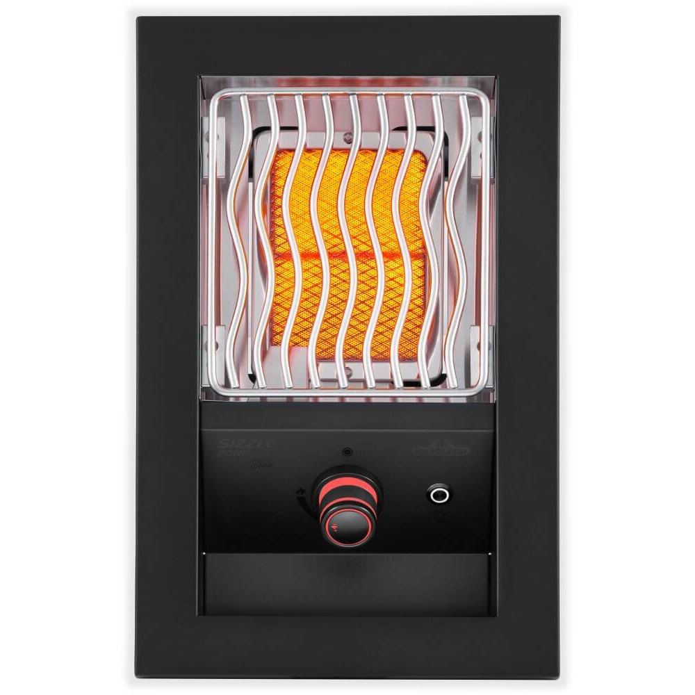 Napoleon BUILT-IN 700 SERIES SINGLE INFRARED BURNER with Matte Black Cover