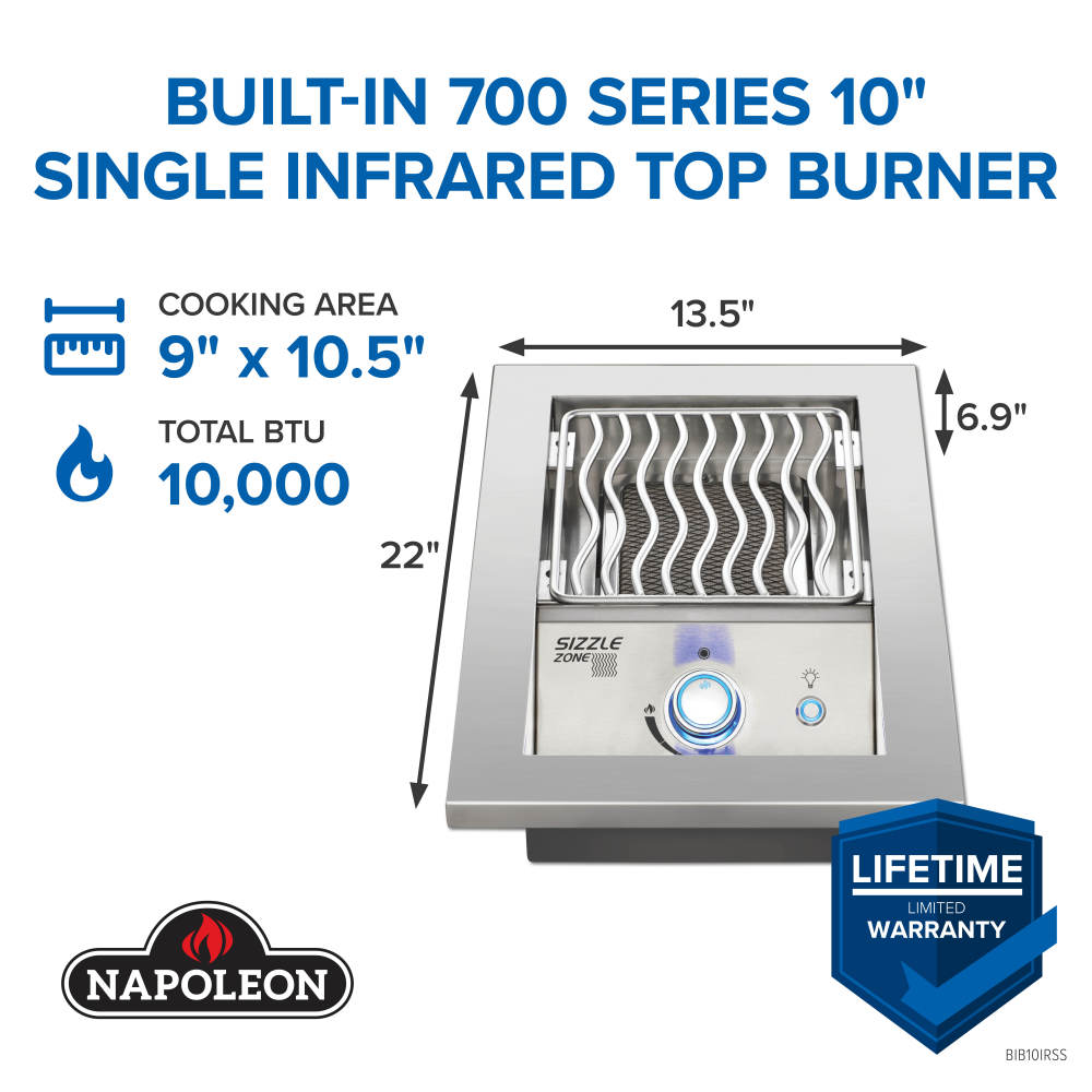 Single Infrared Burner infographic 1