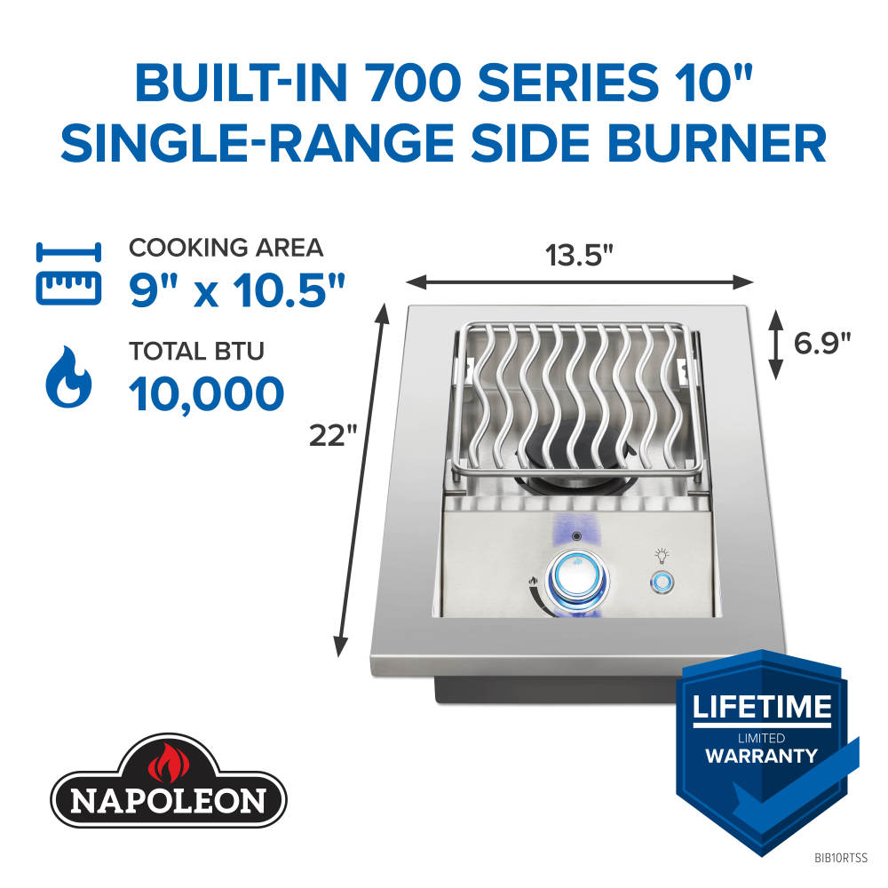 Single Range Top Burner infographic 1