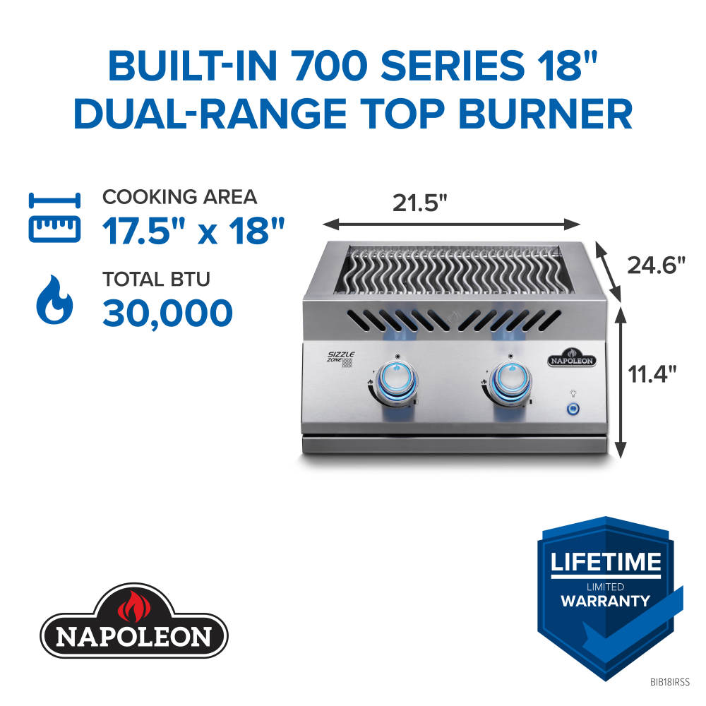 Dual Infrared Burner infographic 1