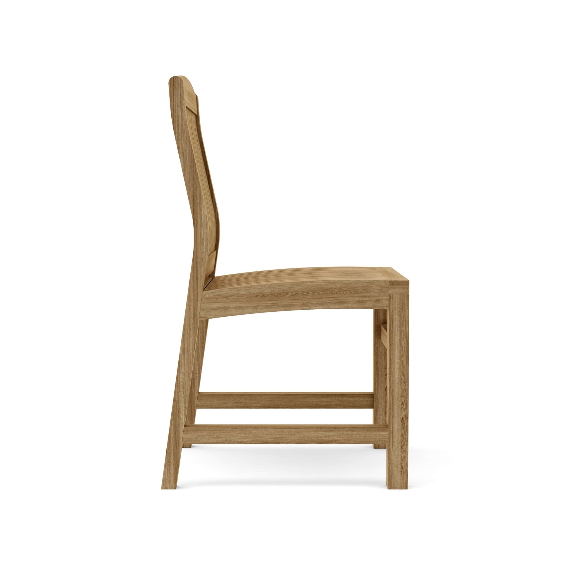 Anderson Teak Sahara Non-Stacking Dining Side Chair - teak outdoor dining chair view 2