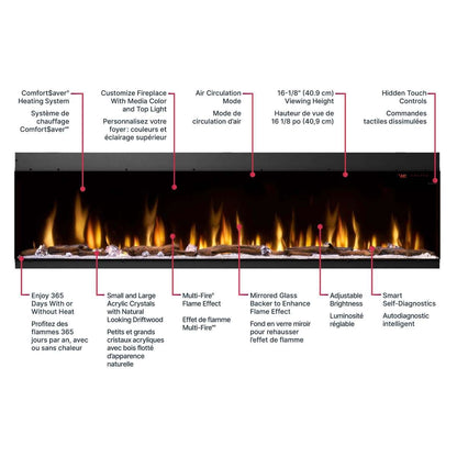 Ignite Bold 100" Linear Electric Fireplace