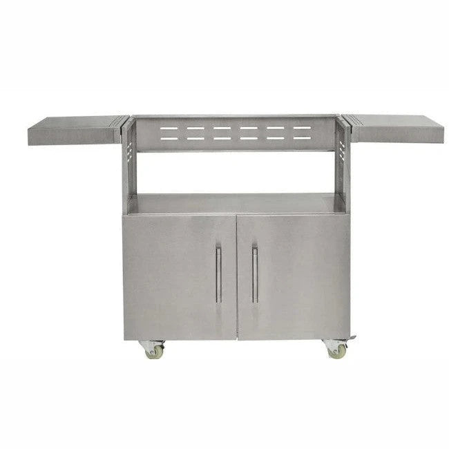 Coyote 36 Inch Stainless Steel Charcoal Grill Cart C3CH36CT - full cart view front angle
