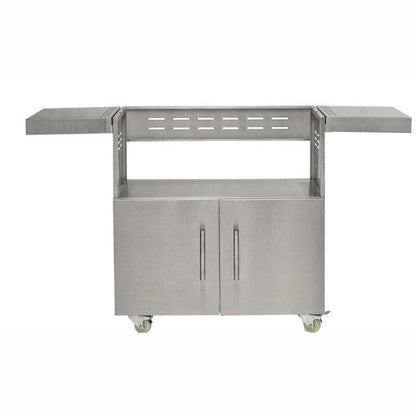 Coyote 36 Inch Stainless Steel Charcoal Grill Cart C3CH36CT - full cart view front angle