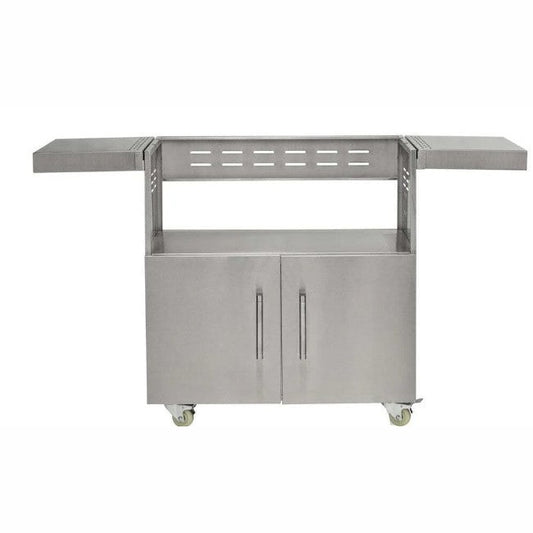 Coyote 36 Inch Stainless Steel Charcoal Grill Cart C3CH36CT - full cart view front angle