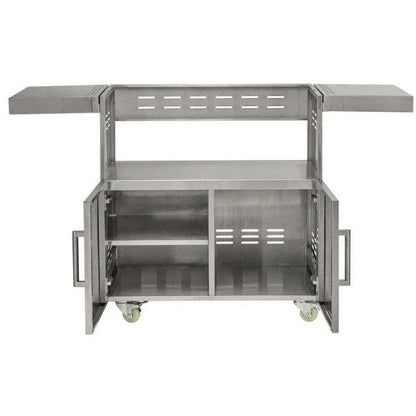 Coyote 36 Inch Charcoal Grill Cart C3CH36CT - side view showing cart frame and charcoal chamber