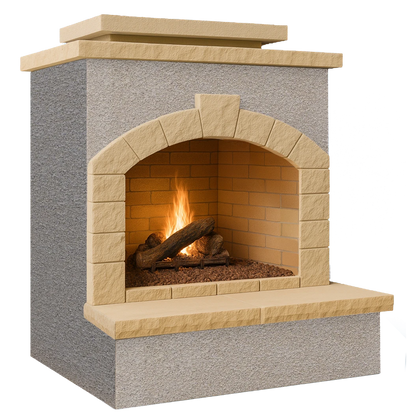 Cal Flame 48 inch Outdoor Fireplace FRP-906-2 Cal Flame