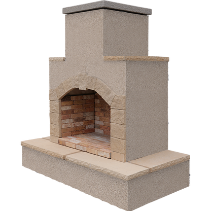 Cal Flame 78 inch Outdoor Fireplace FRP-908-3 Cal Flame