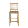 Avalon Teak Bar Chair - Outdoor Patio & High Bar Seating