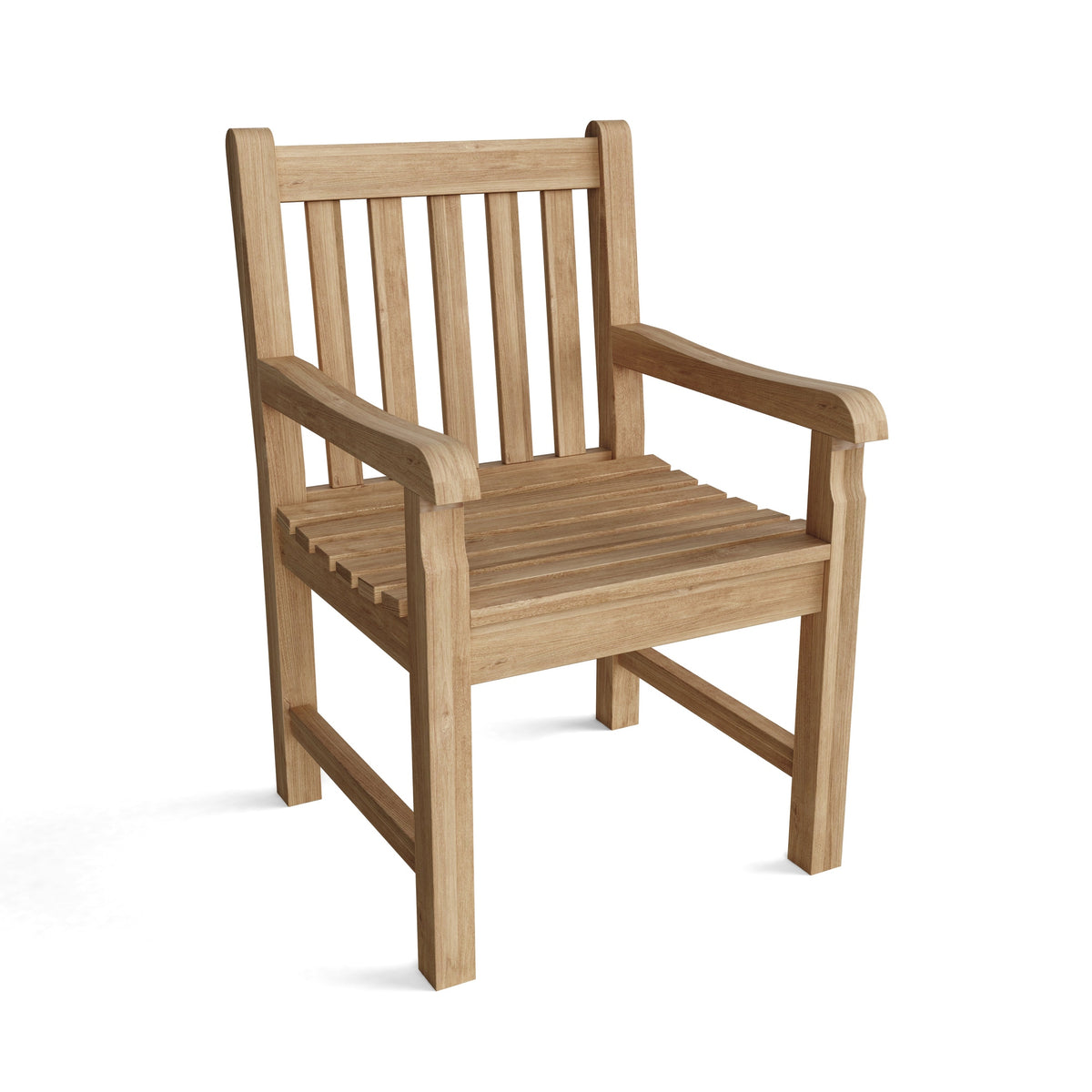 Wooden chair on a white background