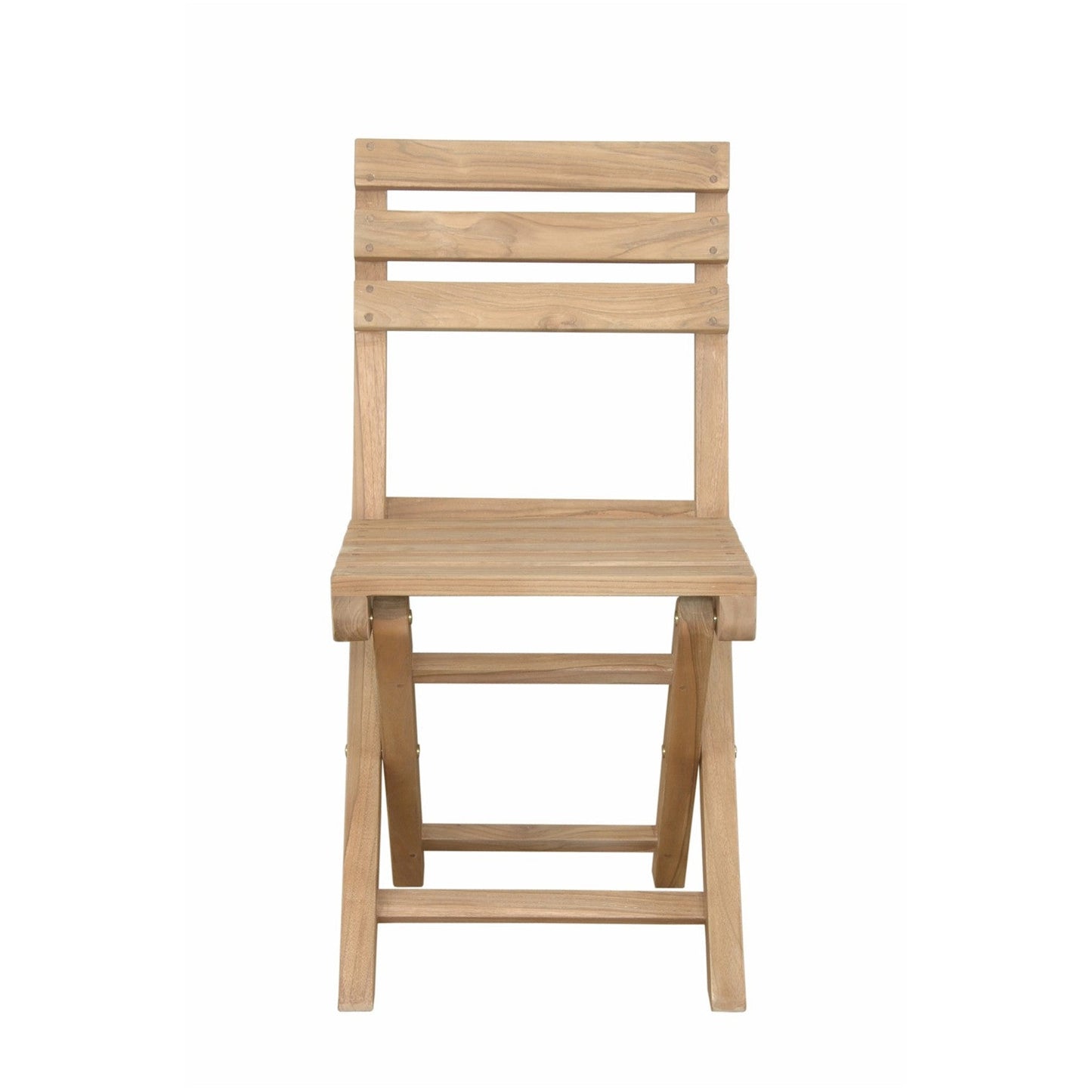 Anderson Teak Alabama Folding Teak Outdoor Chairs - teak folding chair angle view 7