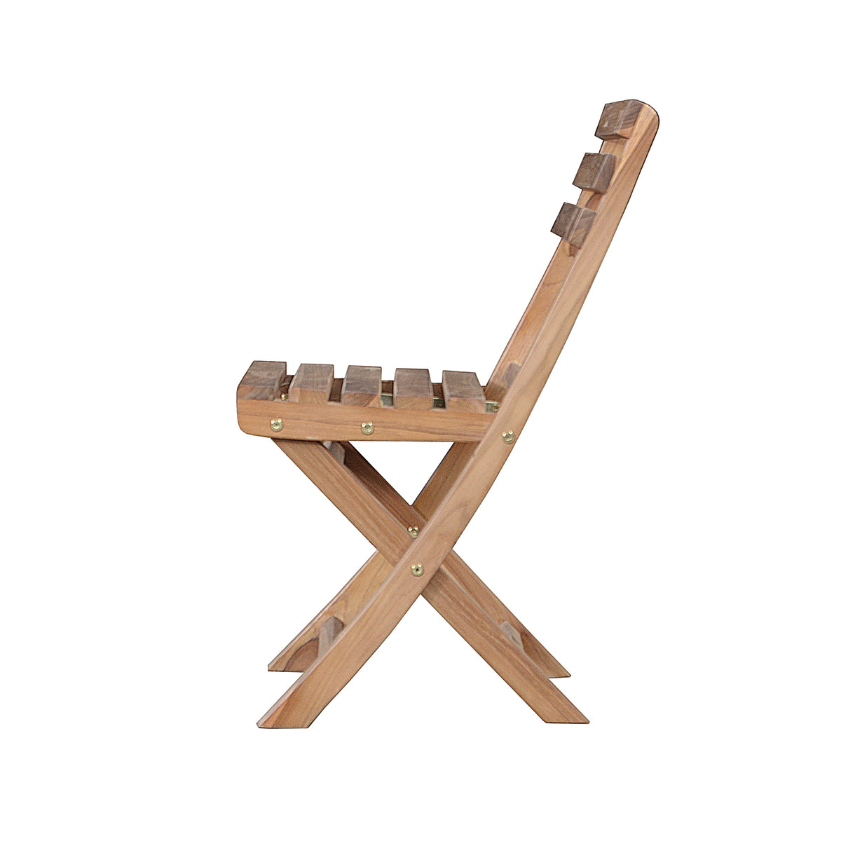 Anderson Teak Alabama Folding Teak Outdoor Chairs - teak folding chairs lifestyle 9