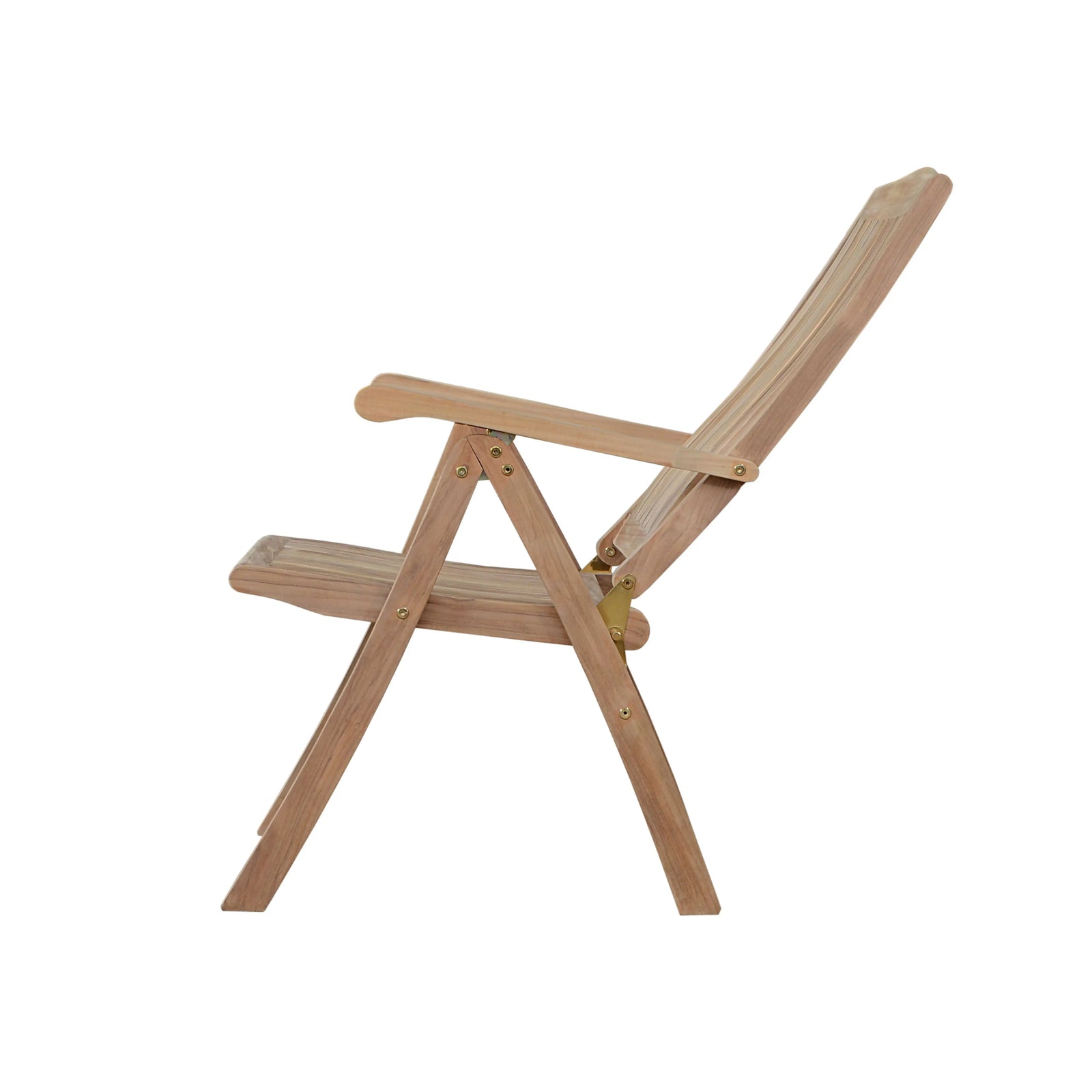 Bahama Katana 4-Pc Teak Recliner & Folding Table Set with Ottoman | BetterPatio // BetterPatio.com