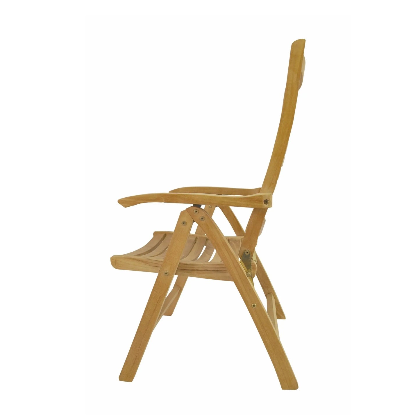 Anderson Teak Carina 5-Position Reclining Teak Armchair - outdoor patio lifestyle 8