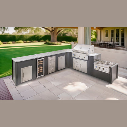 Custom Outdoor Kitchen Island – Modular Aluminum Design | BetterPatio // BetterPatio.com