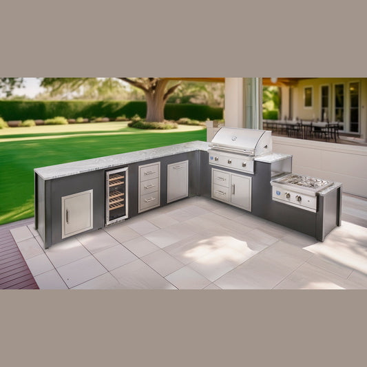 Custom Outdoor Kitchen Island – Modular Aluminum Design | BetterPatio // BetterPatio.com