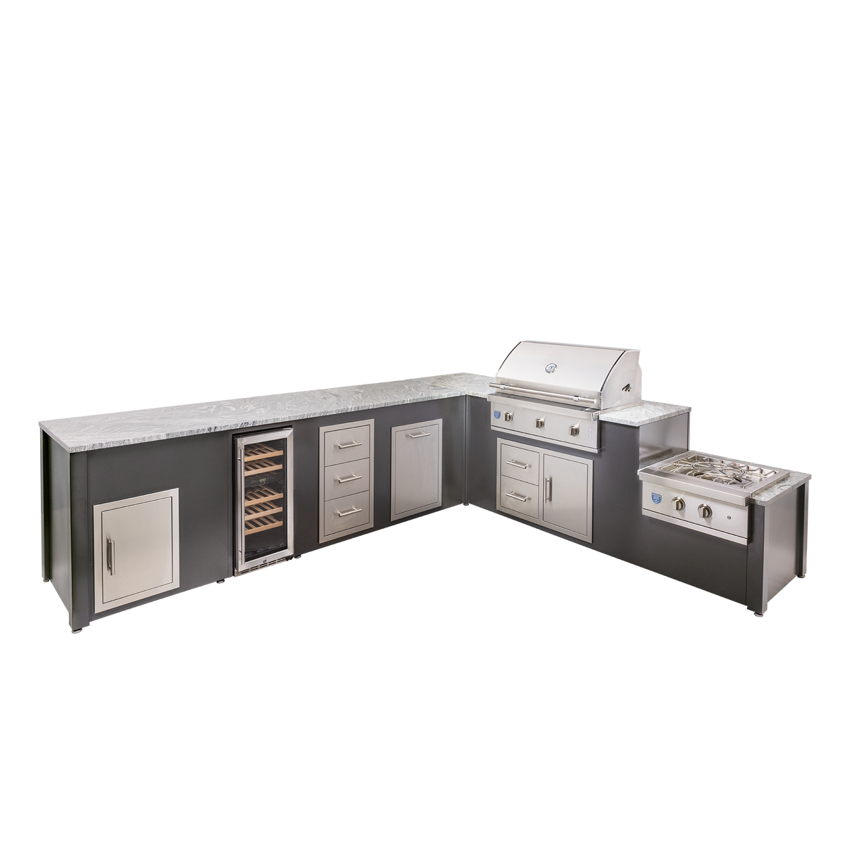 Custom Outdoor Kitchen Island – Modular Aluminum Design | BetterPatio // BetterPatio.com