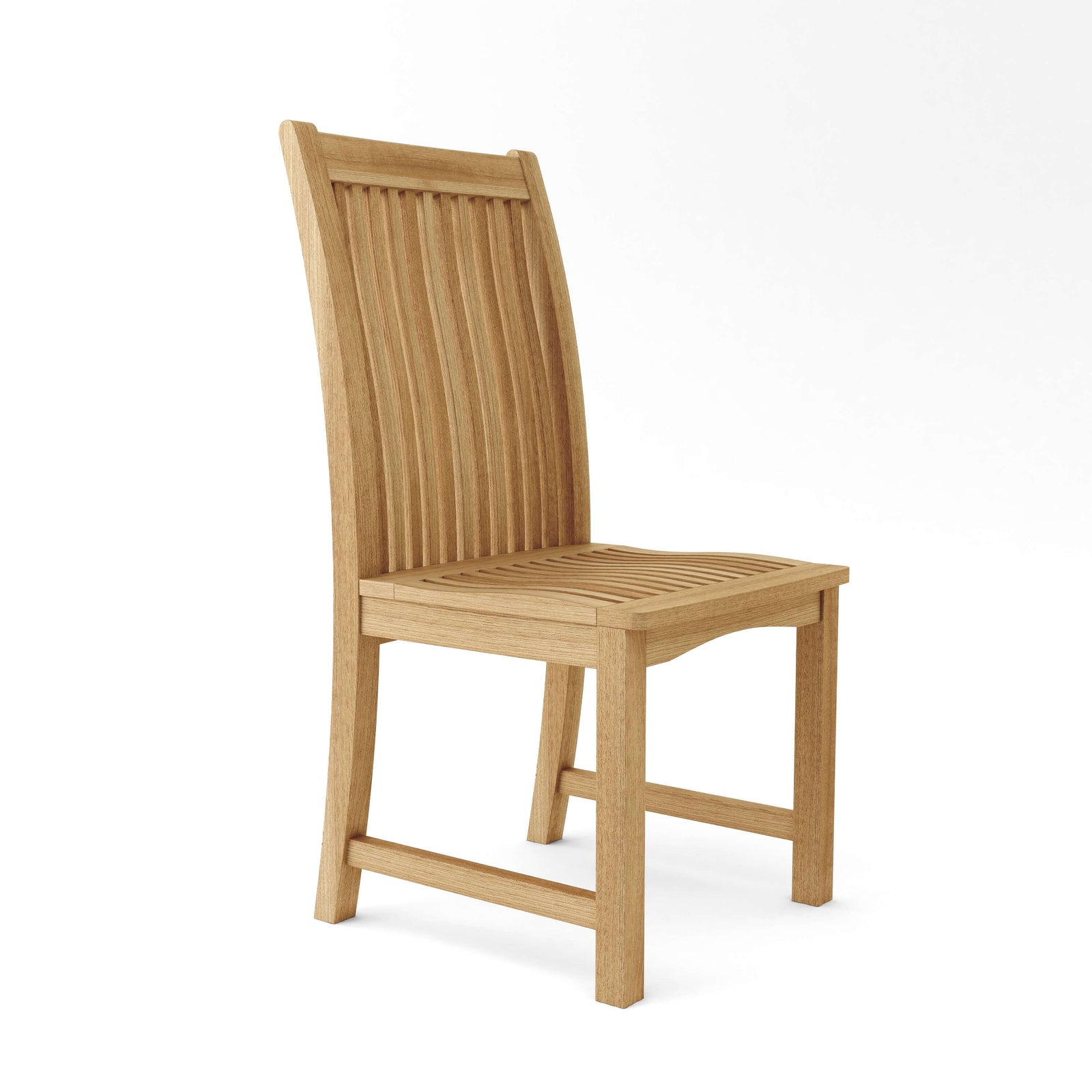 Wooden chair on a white background