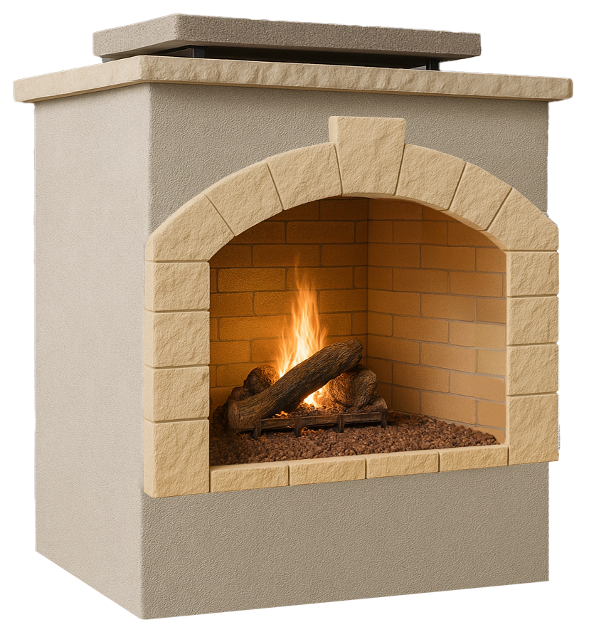 Cal Flame 60 inch Outdoor Fireplace FRP-906-1