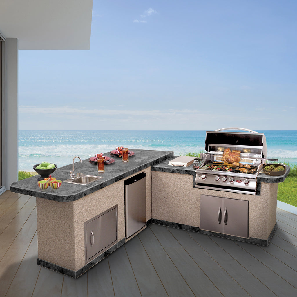 Outdoor online bbq island