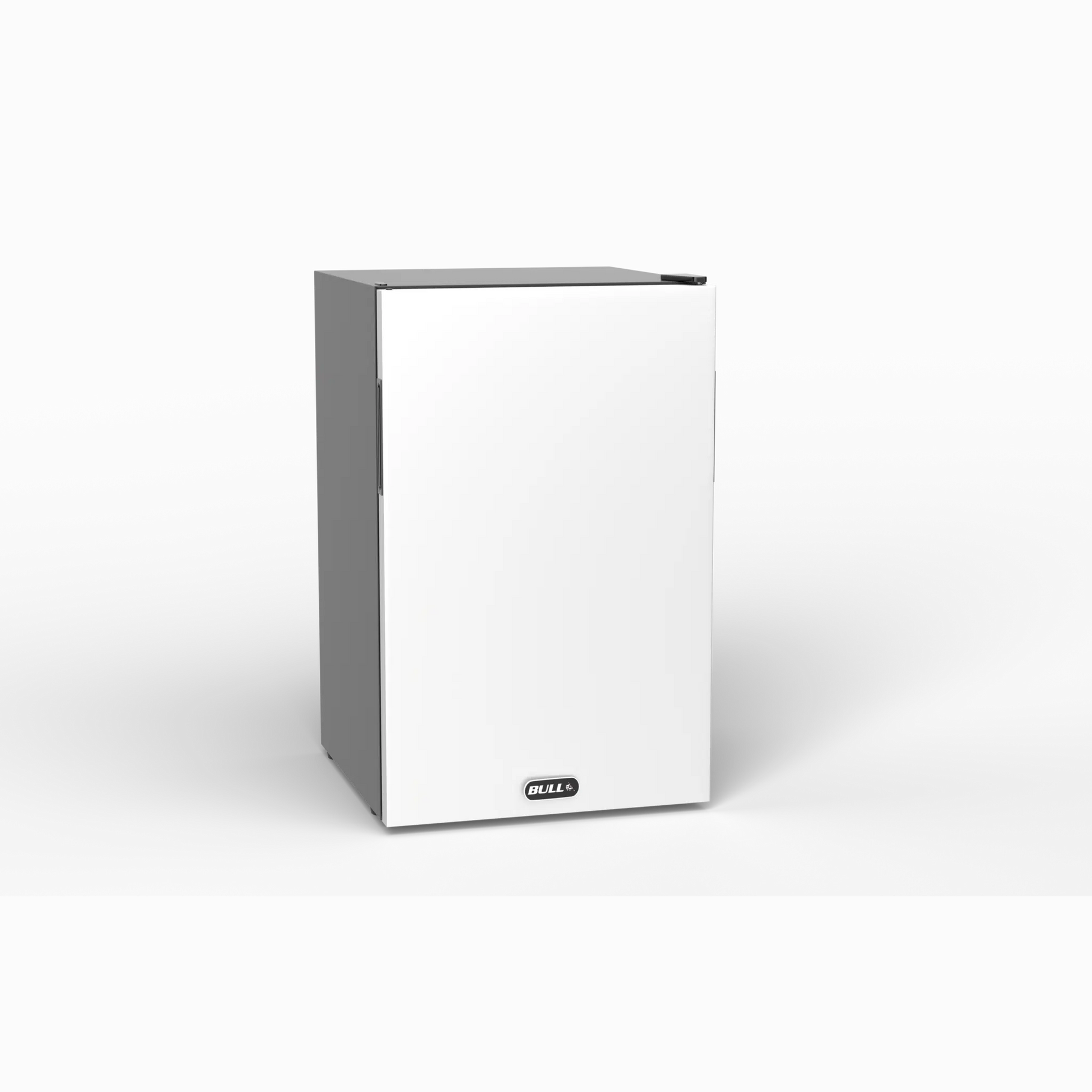 Bull 4.5 Cu Ft Refrigerator Stainless Steel Door 11520 - Right-facing front closed view