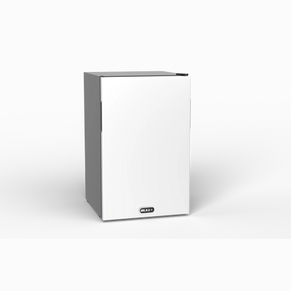 Bull 4.5 Cu Ft Refrigerator Stainless Steel Door 11520 - Right-facing front closed view
