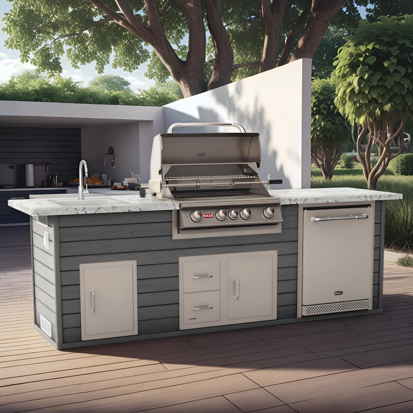 Bull Core Series Premier Q Outdoor Kitchen Island Bull BBQ
