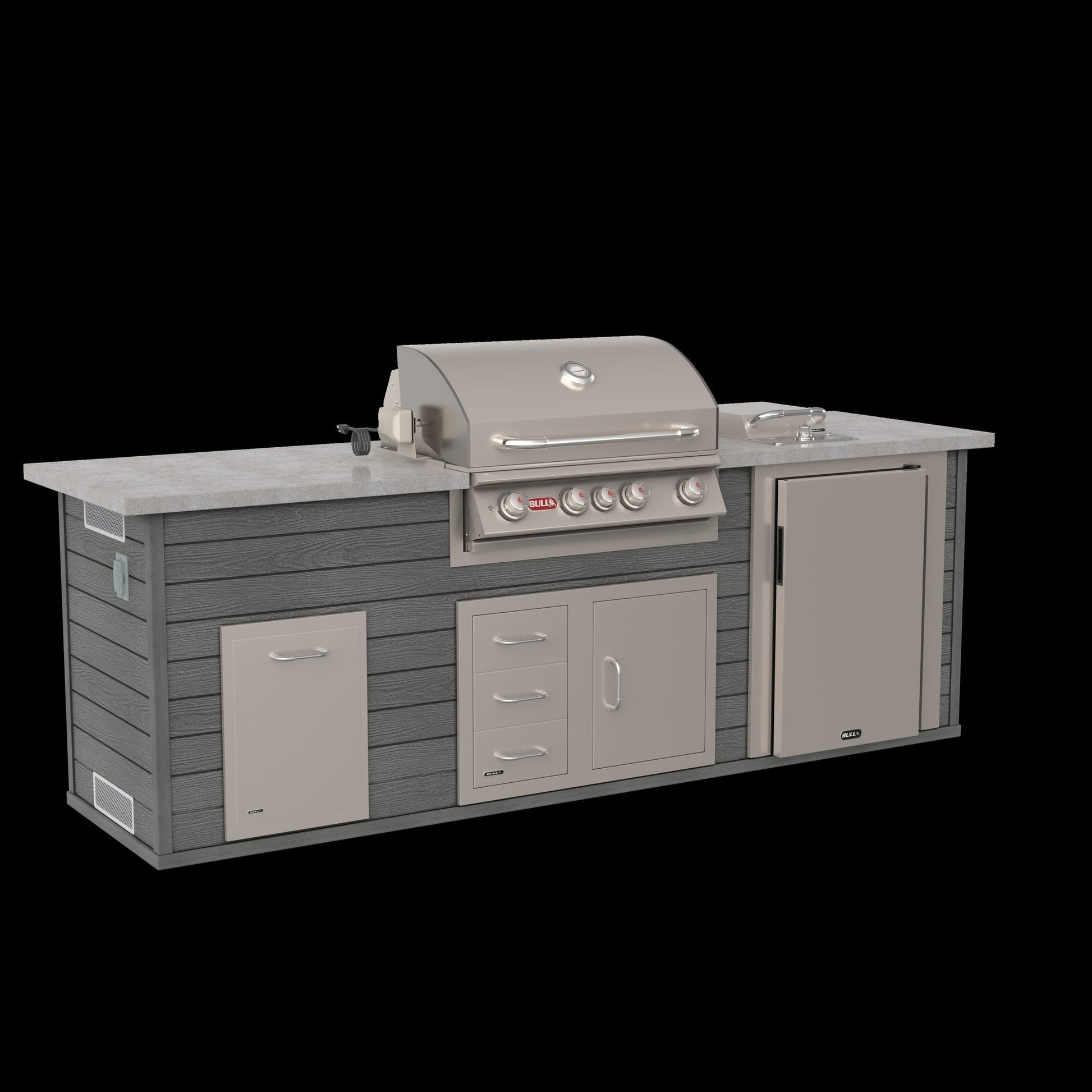 Bull Core Series Premier Q Outdoor Kitchen Island Bull BBQ